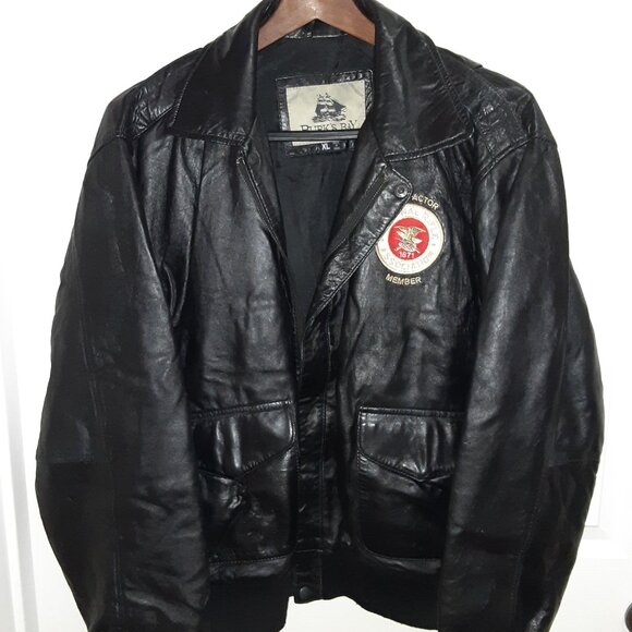 NRA CCW Benefactor Leather Bomber Jacket * Men XL * 56" Chest x 27" Length * EUC - Picture 13 of 15